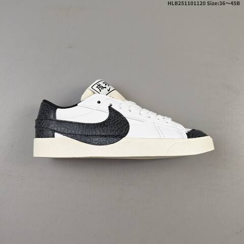 Nike Blazer Low 77 Jumbo White Black Red Sail EU 36 45 Skate Shoe EU 36-45 - Unisex (BS-63383)
