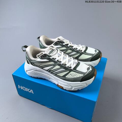 HOKA ONE ONE Mafate Speed 2 Low White Light Grey Cream EU 36-45 Trail Shoe Trail Running Sneakers - Unisex (BS-69425)