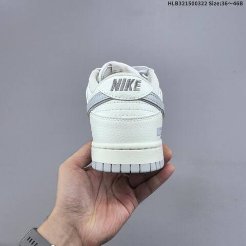 Nike SB Dunk Low Supreme Off White Light Grey EU 36-46 Skate Shoe - Unisex (BS-61186)