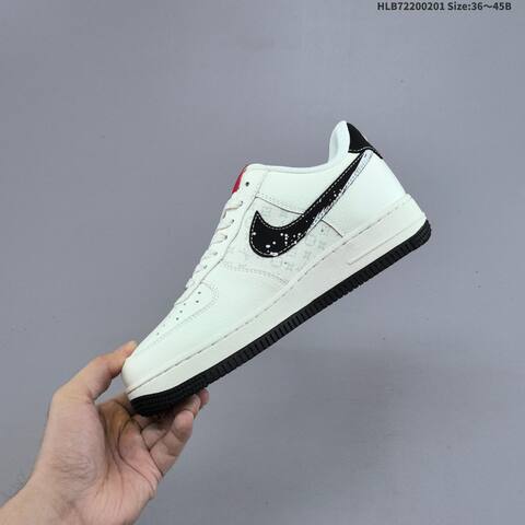 Nike Air Force 1 07 Low Off White Black Red EU 36-45 Sneaker - Unisex (BS-61589)