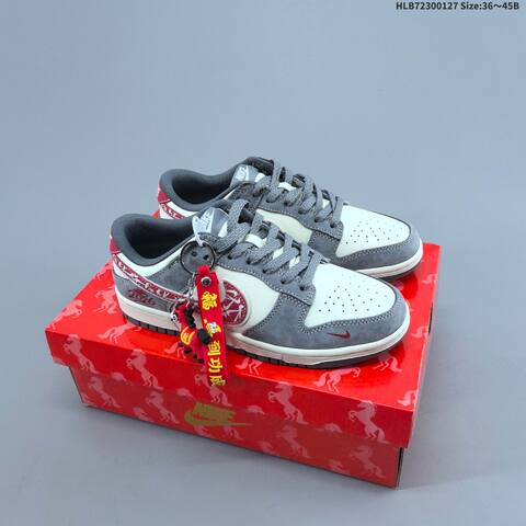 Nike Dunk SB Low Off White Dark Navy Red EU 36-45 Skate Shoe - Unisex (BS-61726)
