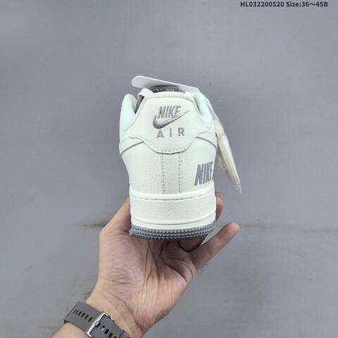 Nike Air Force 1 Low Off White Grey Red EU 36-45 Sneaker - Unisex (BS-60250)