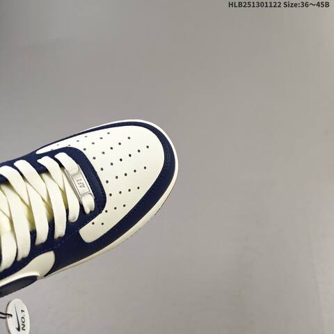 Nike Air Force 1 07 Sail Navy White Gum Brown EU 36-45 Sneaker - Unisex (BS-63245)