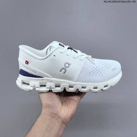 On Cloud X 4 Pale Yellow White Orange EU 36-45 Running Shoe Running Sneakers - Unisex (BS-69700)