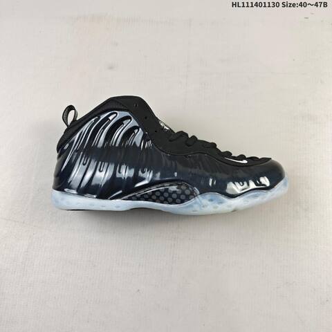 Nike Air Foamposite One Black White Ice Blue EU 40-47 Basketball Shoe - Men's (BS-62926)