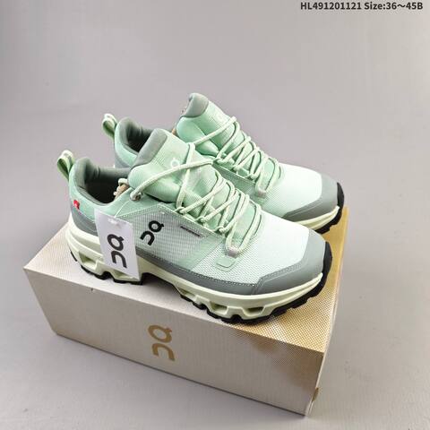 On Running Cloudrock Low Waterproof Grey Beige Black Neon Yellow EU 36-45 Trail Shoe Trail Running Sneakers - Unisex (BS-69794)