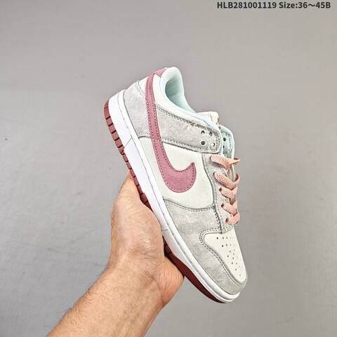 Nike SB Dunk Low Grey Pink White Light Blue EU 36-45 Skate Shoe - Unisex (BS-63434)