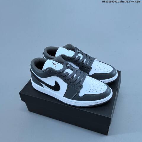 Air Jordan 1 Low Lron Grey AIR JORDAN 1 Aj1 Lifestyle (BS-66367)