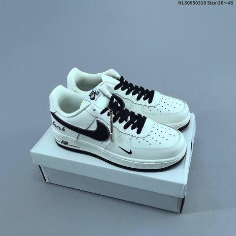 Nike Air Force 1 07 Low White Black Red Gray EU 36-45 Sneaker - Unisex (BS-61262)