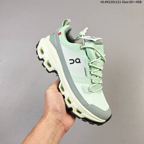On Running Cloudrock Low Waterproof Mint Green Cream Black EU 36-45 Trail Shoe Trail Running Sneakers - Unisex (BS-69793)