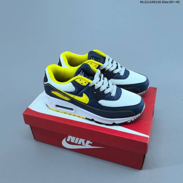Nike Air Max 90 Cream Beige White Grey Dark Grey White EU 36-45 running shoe