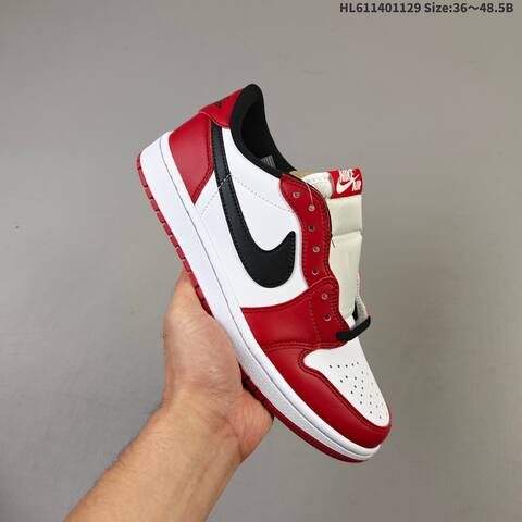 Air Jordan 1 Low OG Black Muslin Varsity Red Replica AIR JORDAN 1 Aj1 Lifestyle (BS-67620)
