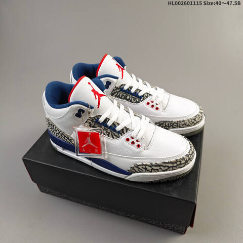 Air Jordan 3 Retro True Blue AIR JORDAN 3 Aj3 Lifestyle (BS-67807)