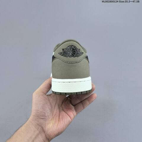 Air Jordan 1 Low OG Medium Olive AIR JORDAN 1 Aj1 Lifestyle (BS-66855)