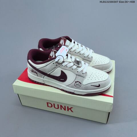 Nike SB Dunk Low Off White Black Yellow Brown Orange EU 36-45 Skate Shoe - Unisex (BS-61455)