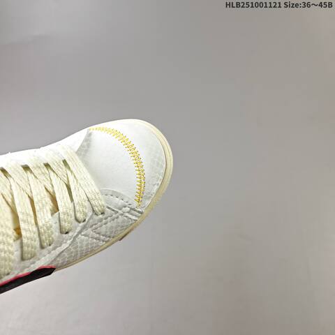 Nike Blazer Low 77 JUMBO White Black Red Yellow Cream EU 36-45 Skate Shoe - Unisex (BS-63305)