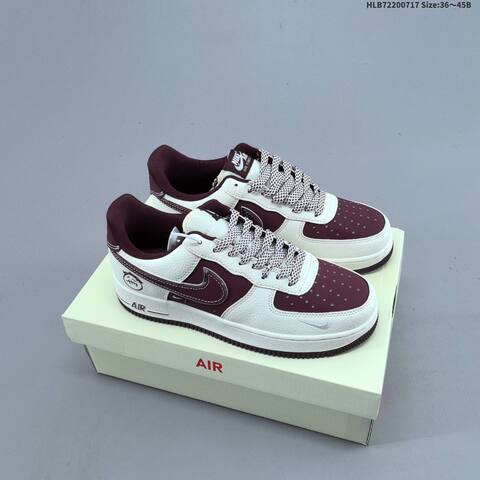 Nike Air Force 1 07 Low Dark Grey Off White EU 36-45 Sneaker - Unisex (BS-60664)