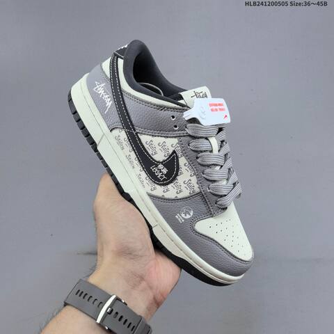 Nike Dunk SB Low White Black Gold Gray Off White EU 36-45 Skate Shoe - Unisex (BS-60486)