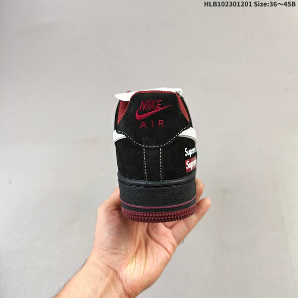 Nike Air Force 1 07 black white red EU 36-45 sneaker