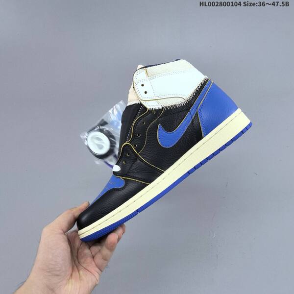 Air Jordan Air Jordan 1 Retro High OG black/royal blue/cream 36~47.5 basketball