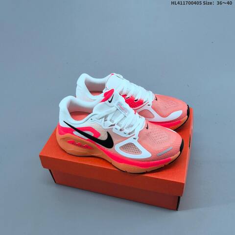 Nike Structure Plus ReactX Air Zoom White Black Grey Orange Red EU 36-45 Running Shoe - Unisex (BS-60921)
