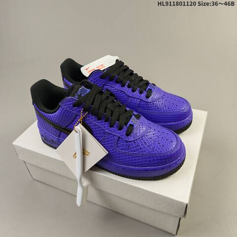 Nike Air Force 1 07 Purple Black EU 36-46 Sneaker - Unisex (BS-63432)