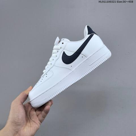 Nike Air Force 1 07 White Dark Blue EU 36-45 Sneaker - Unisex (BS-61212)