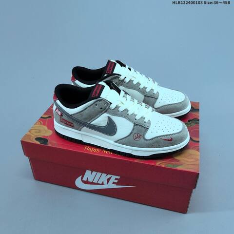 Nike SB Dunk Low Sail Red Black White EU 36-45 Skate Shoe - Unisex (BS-61561)