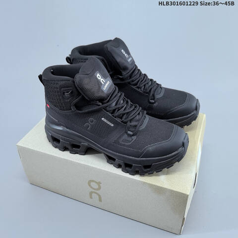 On Running Cloudrock Mid WP Olive Black EU 36-45 Trail Shoe Trail Running Sneakers - Unisex (BS-69726)