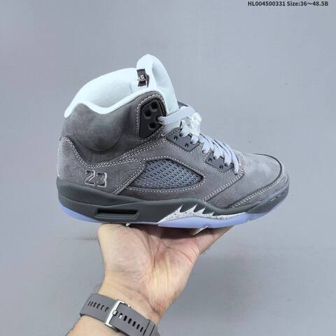 Air Jordan 5 Retro Wolf Grey Replica AIR JORDAN 5 Aj5 Lifestyle (BS-66389)