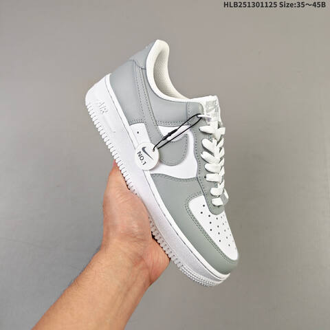 Nike Air Force 1 07 White Light Grey EU 35 45 Sneaker EU 35-45 - Unisex (BS-63072)