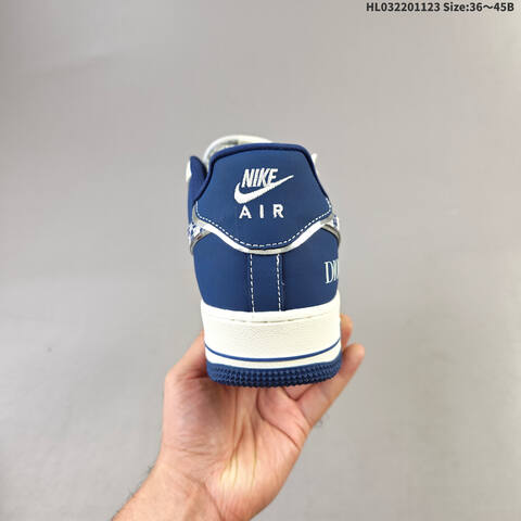 Nike Air Force 1 07 LV8 DF0188 103 Sail Navy Blue White EU 36 45 Sneaker EU 36-45 - Unisex (BS-63221)