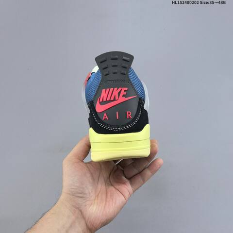 Union x Air Jordan 4 Retro SP Off Noir AIR JORDAN 4 Aj4 Lifestyle (BS-66714)