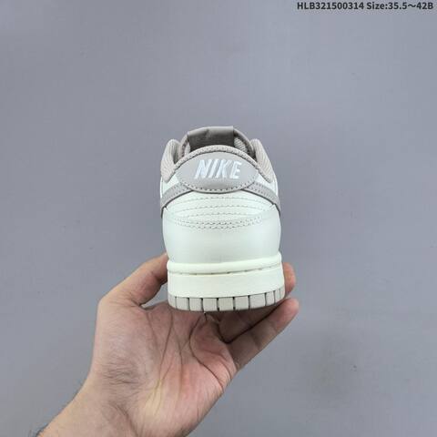 Nike SB Dunk Low Off White Light Grey Sail 35 5 42 Skate Shoe - Unisex (BS-61318)