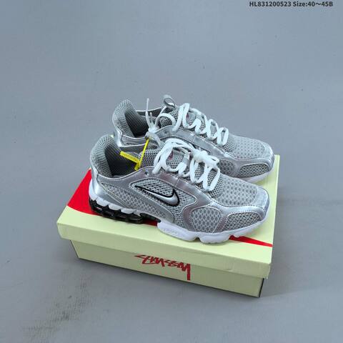 Nike Stussy x Air Zoom Spiridon Cage 2 Beige Black White EU 36 45 Sneaker EU 36-45 - Unisex (BS-60186)