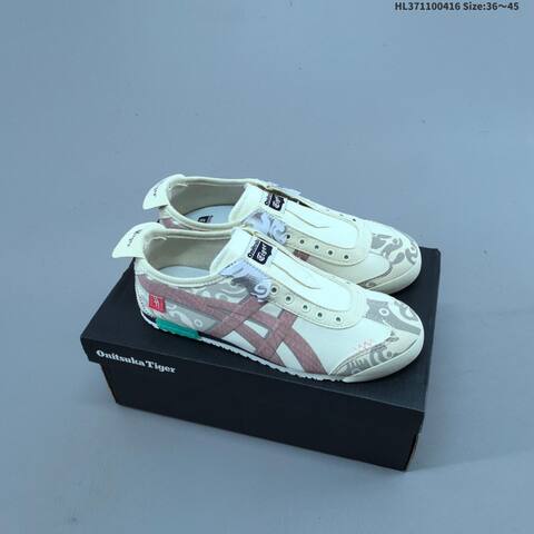 Onitsuka Tiger Mexico 66 Slip On Cream White Light Blue Silver EU 36-45 Sneaker Casual Sneakers - Unisex (BS-68903)