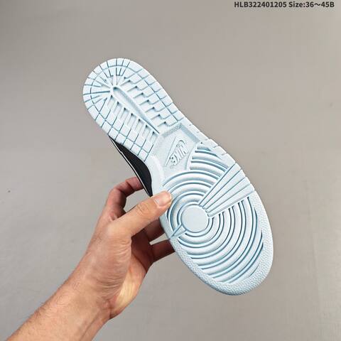 Nike SB Dunk Low Retro DIY Black Light Blue White EU 36-45 Skate Shoe - Unisex (BS-62811)
