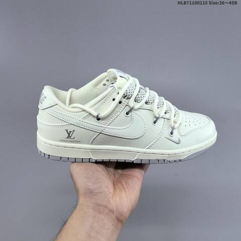 Nike Dunk Low Off White Grey EU 36-45 Skate Shoe - Unisex (BS-61976)