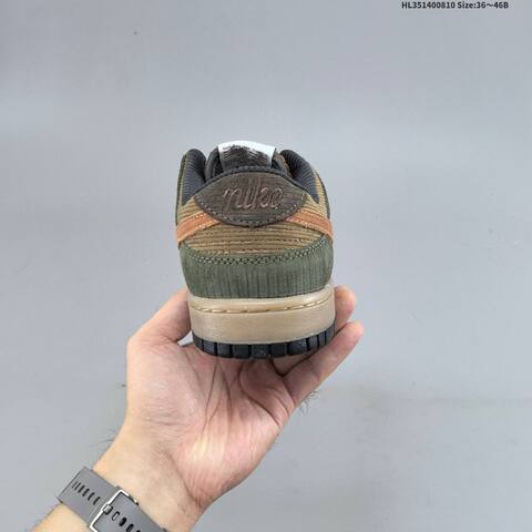 Nike SB Dunk Low Brown Olive Green Black Tan EU 36-46 Skate Shoe - Unisex (BS-59882)