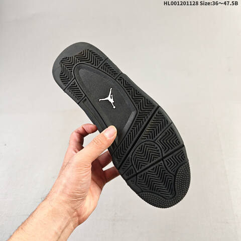 Air Jordan 4 RM Black Cat AIR JORDAN 4 Aj4 Lifestyle (BS-67640)