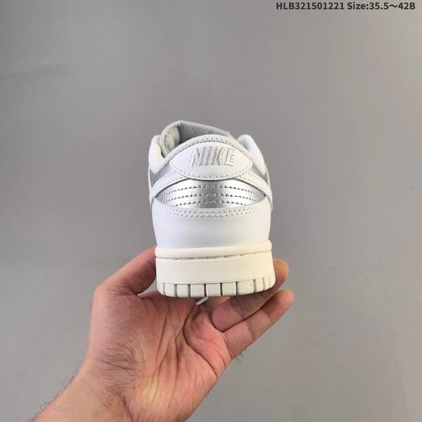 Nike Dunk Low white silver grey sail EU 35 5-42 skate shoe