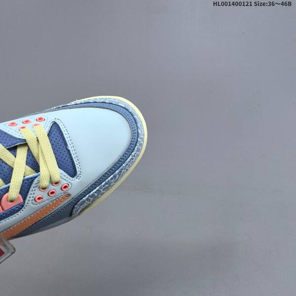 Jordan Air Jordan 3 Retro light blue / blue / pink / peach / neon yellow 36~46B basketball lifestyle
