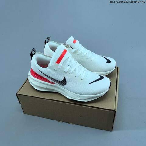 Nike ZoomX Invincible Run FK 3 DR2660-001 White Black Red Cream EU 40-45 Running Shoe - Men's (BS-61162)
