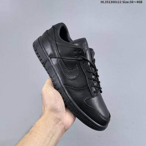 Nike Dunk Low Black EU 36-46 Skate Shoe - Unisex (BS-62039)