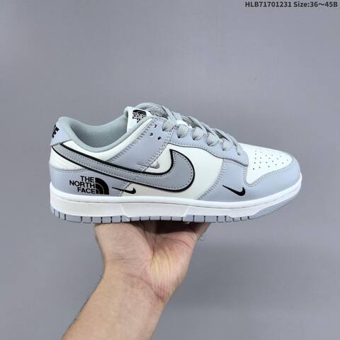 Nike Dunk Low White Grey Black EU 36-45 Skate Shoe - Unisex (BS-62287)