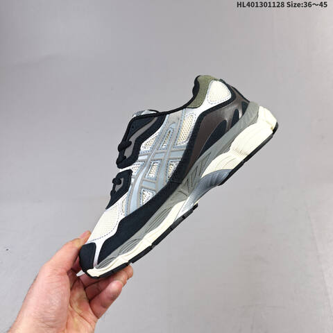 ASICS GEL-NYC Cream Black Silver Grey EU 36-45 Running Shoe Running Sneakers - Unisex (BS-69215)