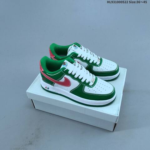 Nike Air Force 1 Low Tan Beige Green Orange White EU 36-45 Sneaker - Unisex (BS-60231)
