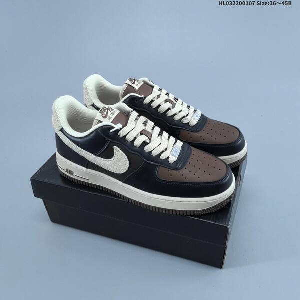 Nike Air Force 1 07 LV8 black brown beige EU 36-45 sneaker