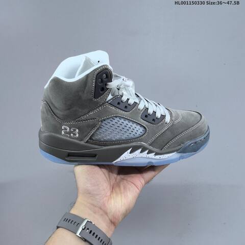 Air Jordan 5 Retro Wolf Grey Replica AIR JORDAN 5 Aj5 Lifestyle (BS-66404)