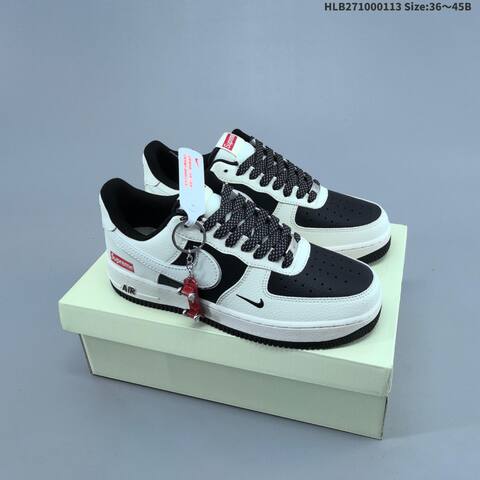 Nike Air Force 1 07 Low White Navy Red Black EU 36-45 Sneaker - Unisex (BS-62017)